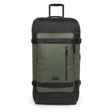Eastpak Travel-Reisetasche Tranverz CNNCT L Top Khaki (121 Liter) mit Rollen khakigrün/schwarz