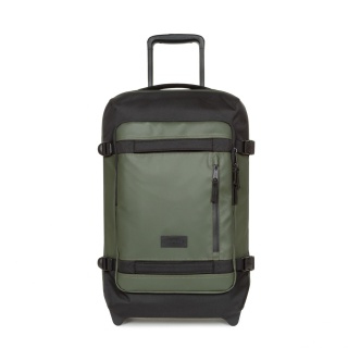 Eastpak Travel-Reisetasche Tranverz CNNCT S Khaki (42 Liter) mit Rollen dunkelgrün