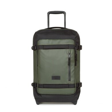 Eastpak Travel-Reisetasche Tranverz CNNCT S Khaki (42 Liter) mit Rollen dunkelgrün