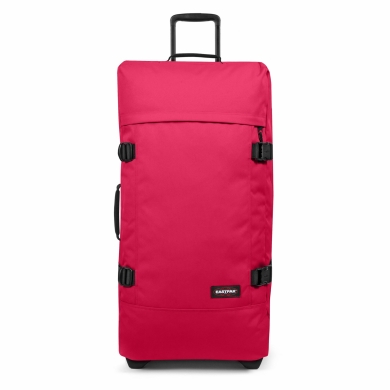 Eastpak Travel-Reisetasche Tranverz L Saffron Red (121 Liter) mit Rollen magenta