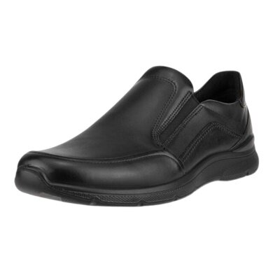 ECCO Alltag-Travelschuhe Irving (Vollnarbenleder, Slip-On) schwarz Herren