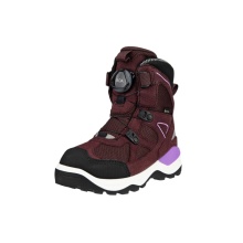 Ecco Winterstiefel Snow Mountain GTX (Boa-Verschluss, Nubukleder/Textil, wasserdicht) rot/schwarz Kinder