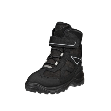 Ecco Winterstiefel Snow Mountain Lace (Premium-Leder und Textil, wasserdicht) schwarz Kinder
