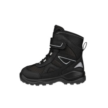Ecco Winterstiefel Snow Mountain Lace (Premium-Leder und Textil, wasserdicht) schwarz Kinder
