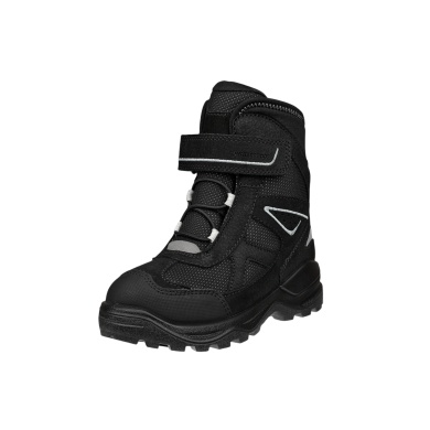 Ecco Winterstiefel Snow Mountain (Nubukleder/Textil, wasserdicht) schwarz Kinder