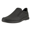 ECCO Alltag-Travelschuhe Irving (Nubukleder, Slip-On) schwarz Herren