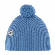 Eisbär Mütze (Pompon) Mirna - Kaschmir - blau Damen