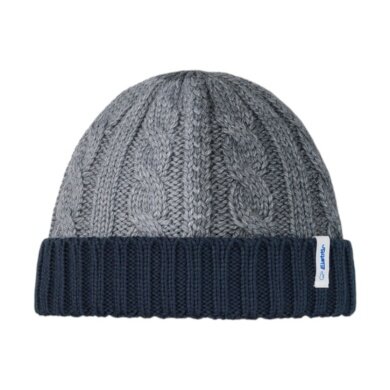 Eisbär Mütze (Beanie) Alba - Merinomix - grau/navyblau - 1 Stück