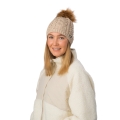 Eisbär Strickmütze (Pompon) Afra Lux - beige