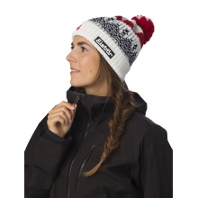 Eisbär Wintermütze Norrak Pompon SA - Merinomix, kuscheliges Fleece-Band - weiss - 1 Stück