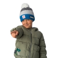 Eisbär Wintermütze (Pompon) Star SA Kinder - blau/grau - 1 Stück