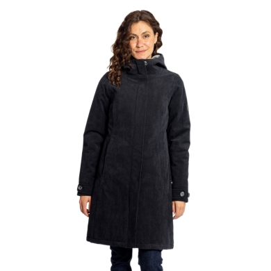Elkline Wintermantel Glasgow Cord (winddicht, wasserdicht, warm) schwarz Damen