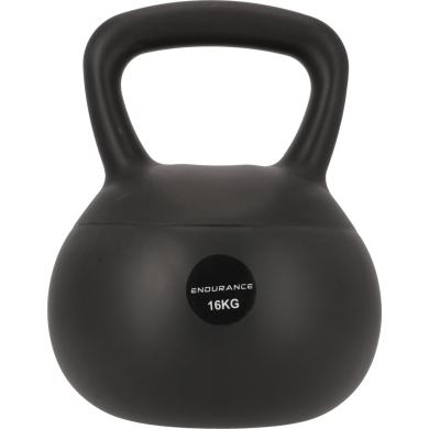 Endurance Kugelhantel Silicone Kettlebell schwarz 16kg - 1 Stück -
