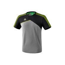 Erima Tshirt Premium One 2.0 grau melange/schwarz/lime Herren