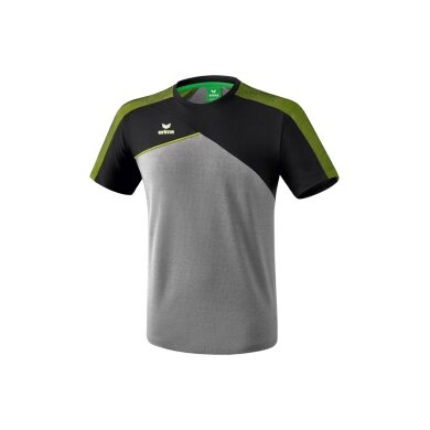 Erima Sport-Tshirt Premium One 2.0 (100% Polyester) grau melangegrau/schwarz Herren