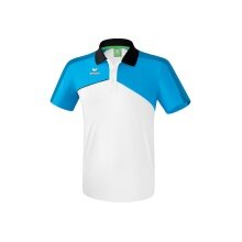 Erima Tennis-Polo Premium One 2.0 weiss/hellblau/schwarz Herren