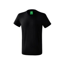 Erima Sport-Tshirt Basic Style (100% Baumwolle, V-Ausschnitt) schwarz Herren