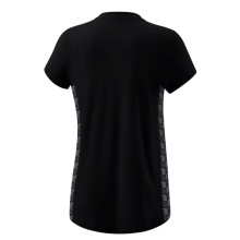 Erima Freizeit-Shirt Essential Team - weicher Baumwollmix, klassischer Schnitt - schwarz/grau Damen