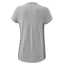 Erima Freizeit-Shirt Essential Team - weicher Baumwollmix, klassischer Schnitt - hellgrau/grau Damen