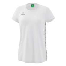 Erima Freizeit-Shirt Essential Team - weicher Baumwollmix, klassischer Schnitt - weiss/grau Damen