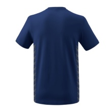 Erima Freizeit-Tshirt Essential Team - weicher Baumwollmix, klassischer Schnitt - navyblau/grau Jungen