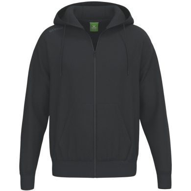 Erima Kapuzenpullover TS Hoodie Full Zip (Mischgewebe) schwarz Herren