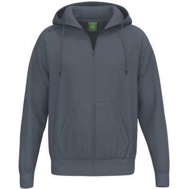 Erima Kapuzenpullover TS Hoodie Full Zip (Mischgewebe) dunkelgrau Herren