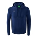 Erima Kapuzenpullover Essential Team Kapuzensweat (weiche Baumwolle, Rippbündchen) navyblau/grau Jungen