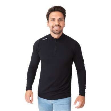 Erima Sport-Langarmschirt Rolli Half-Zip (weiches Stretchmaterial) schwarz Herren