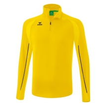 Erima Sport-Langarmshirt Liga Star Trainingstop (strapazierfähig Funktionsmaterial, Stehkragen) gelb/schwarz Herren