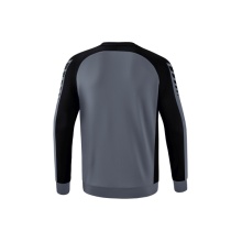 Erima Sport-Langarmshirt Six Wings Sweatshirt (Baumwollmix, funktionell) grau/schwarz Jungen