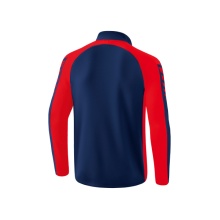 Erima Sport-Langarmshirt Six Wings Trainingstop (100% Polyester, Stehkragen, 1/2 Zip) navyblau/rot Jungen
