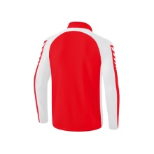 Erima Sport-Langarmshirt Six Wings Trainingstop (100% Polyester, Stehkragen, 1/2 Zip) rot/weiss Jungen