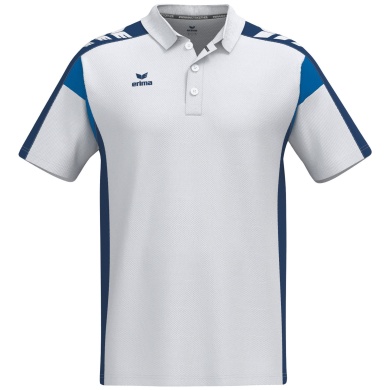 Erima Tennis-Polo Celebrate 125 Function (100% rec. Polyester, schnelltrocknend) weiss/navyblau Herren