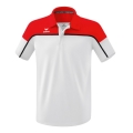 Erima Sport-Polo Change (100% rec. Polyester, schnelltrocknend Funktionsmaterial) weiss/rot Herren