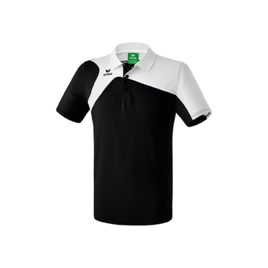 Erima Sport-Polo Club 1900 2.0 (100% Polyester) schwarz/weiss Herren