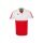 Erima Sport-Polo Six Wings (100% Polyester, schnelltrocknend, angenehmes Tragegefühl) rot/weiss Herren