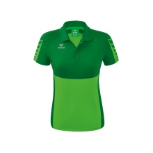 Erima Sport-Polo Six Wings (100% Polyester, taillierter Schnitt, schnelltrocknend) grün/smaragd Damen