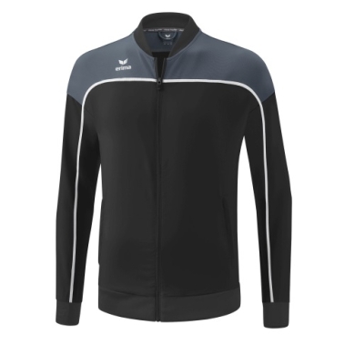 Erima Präsentationsjacke Change (100% rec. Polyester, elastisches Funktionsmaterial) schwarz/grau Herren