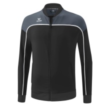 Erima Präsentationsjacke Change (100% rec. Polyester, elastisches Funktionsmaterial) schwarz/grau Jungen