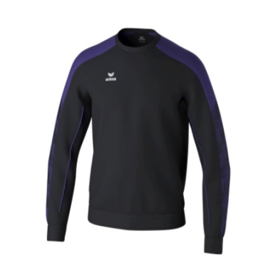 Erima Pullover Evo Star Sweatshirt (hoher Tragekomfort) schwarz/violett Herren