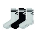 Erima Sportsocken Wings (Baumwolle) sortiert grau/schwarz/weiss - 3 Paar