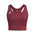 Erima Sport-Bra T&F Wings (Racerback, feuchtigkeitsabsorbierend) bordeauxrot Damen