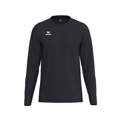 Erima Sport-Langarmshirt Intro Function (leicht, weich, feuchtigkeitsableitend) schwarz Jungen