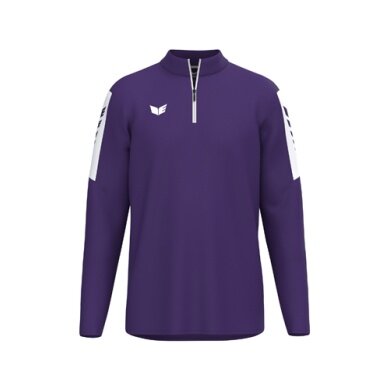 Erima Sport-Langarmshirt Intro Training Top (Half-Zip ,strapazierfähig Funktionsmaterial) violett Herren