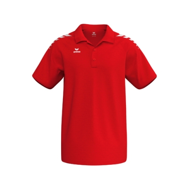 Erima Sport-Polo CMPT Wings (Baumwolle-Mischung, bequeme Passform) rot/weiss Herren