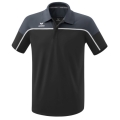 Erima Sport-Polo Change (100% rec. Polyester, schnelltrocknend Funktionsmaterial) schwarz/grau Herren