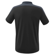 Erima Sport-Polo Change (100% rec. Polyester, schnelltrocknend Funktionsmaterial) schwarz/grau Herren