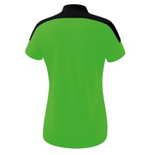 Erima Sport-Polo Change (100% rec. Polyester, schnelltrocknend Funktionsmaterial) grün/schwarz Damen
