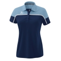Erima Sport-Polo Change (100% rec. Polyester, schnelltrocknend Funktionsmaterial) navyblau/denimblau Damen